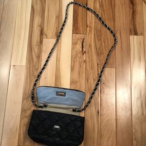 steve madden mini black purse